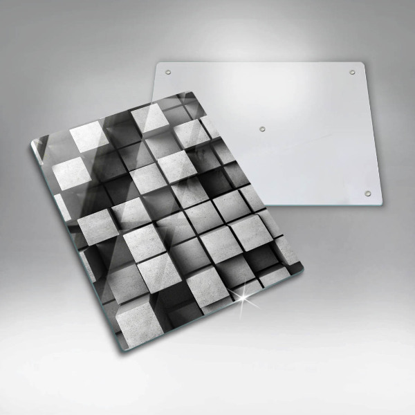 Worktop protector 3D square abstraction