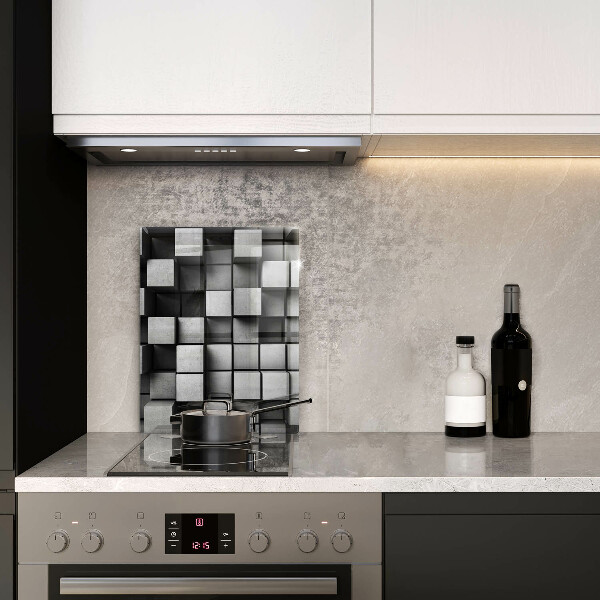 Worktop protector 3D square abstraction