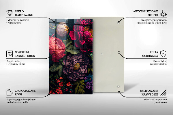 Chopping board Beautiful flowers