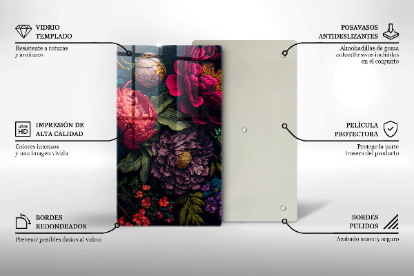 Chopping board Beautiful flowers