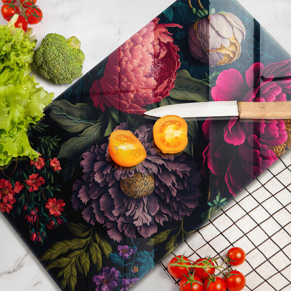 Chopping board Beautiful flowers
