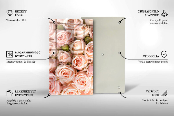 Worktop protector A delicate bouquet of roses