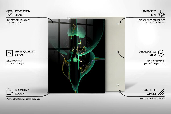 Worktop protector Colorful abstraction of the line