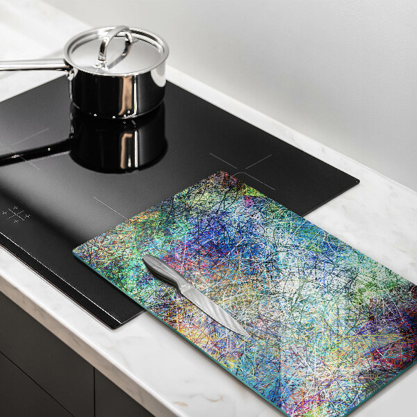 Worktop protector Colorful abstraction of the line