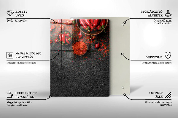 Chopping board Marble texture with gold