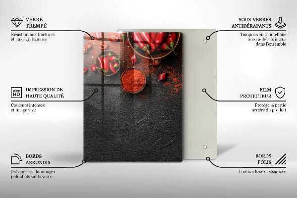 Chopping board Marble texture with gold