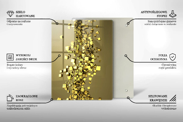Worktop protector 3D shapes abstraction
