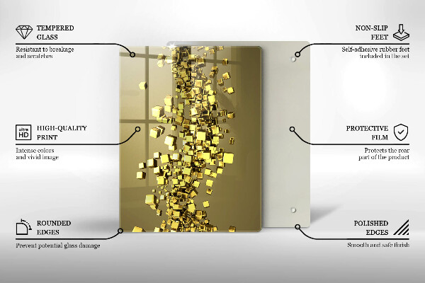 Worktop protector 3D shapes abstraction