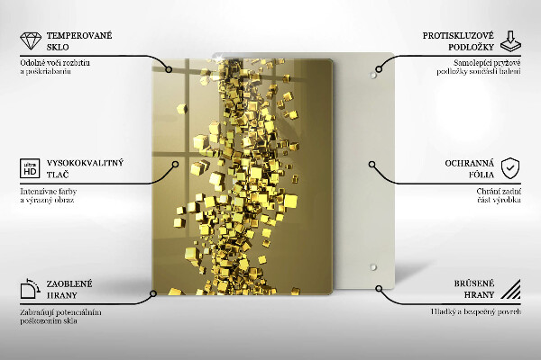 Worktop protector 3D shapes abstraction