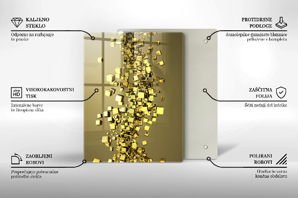 Worktop protector 3D shapes abstraction
