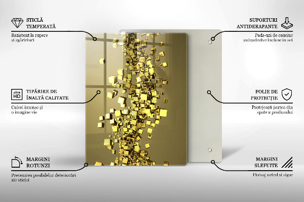 Worktop protector 3D shapes abstraction