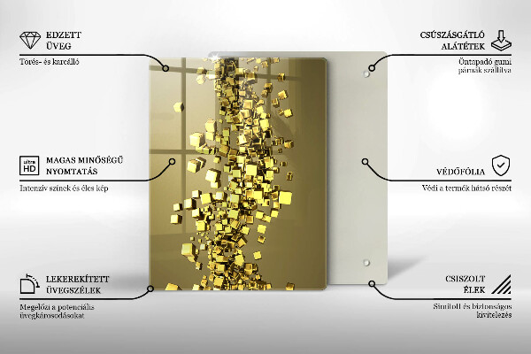 Worktop protector 3D shapes abstraction