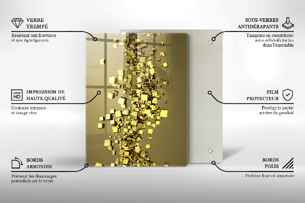 Worktop protector 3D shapes abstraction