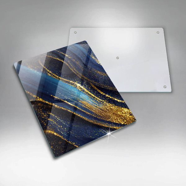 Chopping board Navy blue abstraction