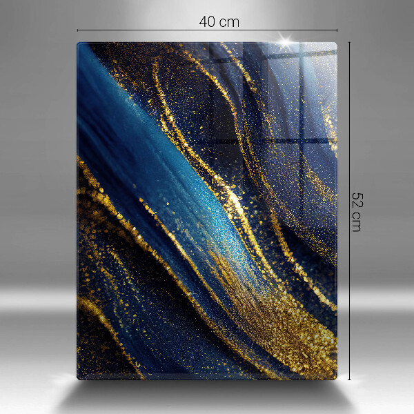 Chopping board Navy blue abstraction