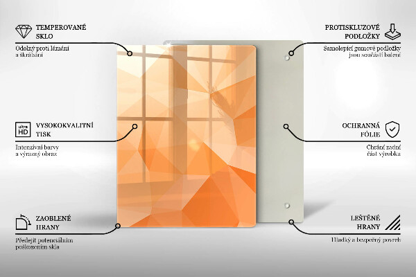 Chopping board Navy blue abstraction