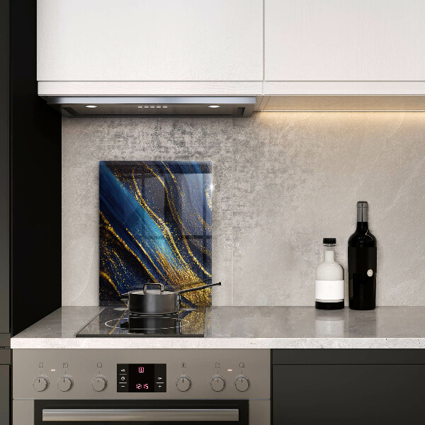 Chopping board Navy blue abstraction