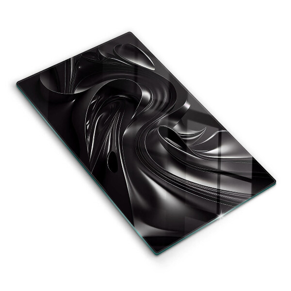 Chopping board Black mass abstraction