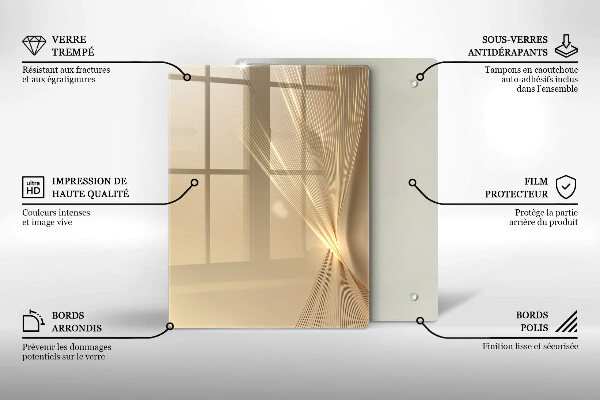 Chopping board Black mass abstraction