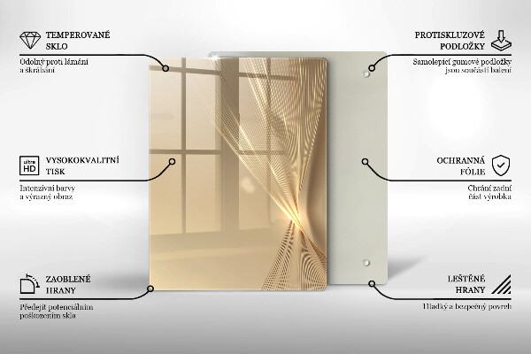 Chopping board Black mass abstraction