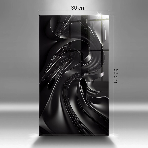 Chopping board Black mass abstraction