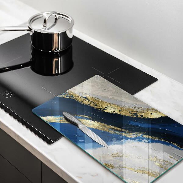 Chopping board Texture with gold
