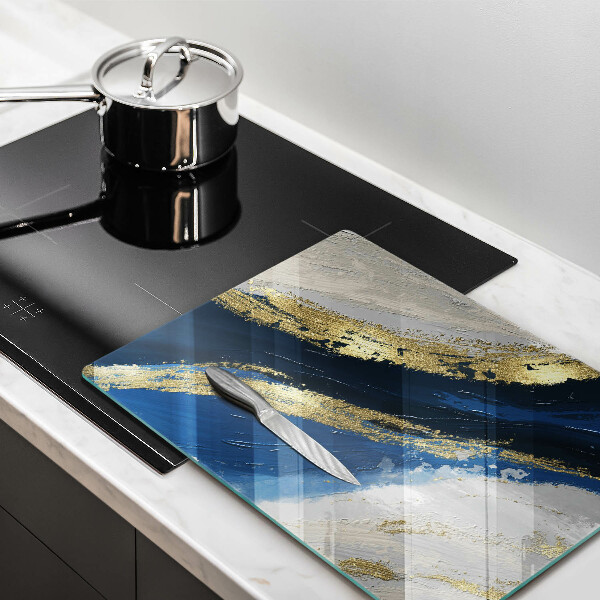 Chopping board Texture with gold