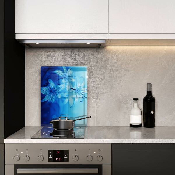 Chopping board Blue flowers