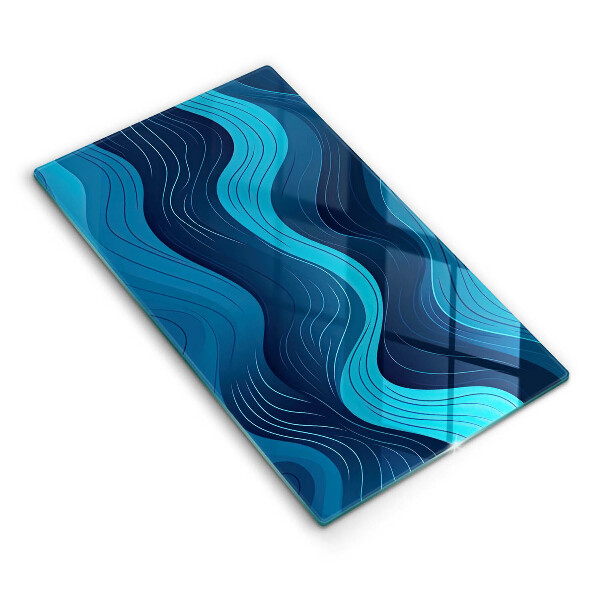 Chopping board Abstract waves