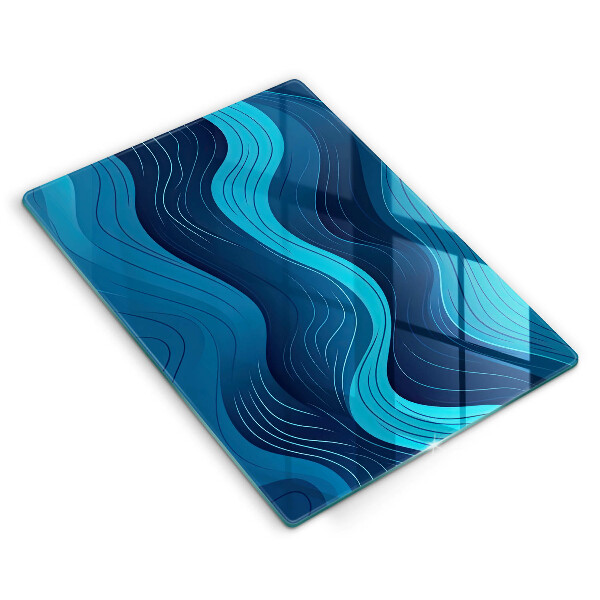 Chopping board Abstract waves