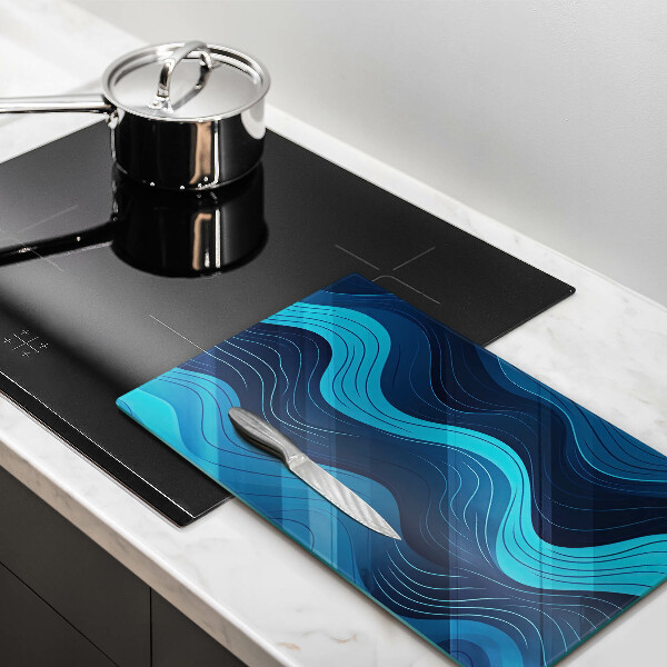 Chopping board Abstract waves