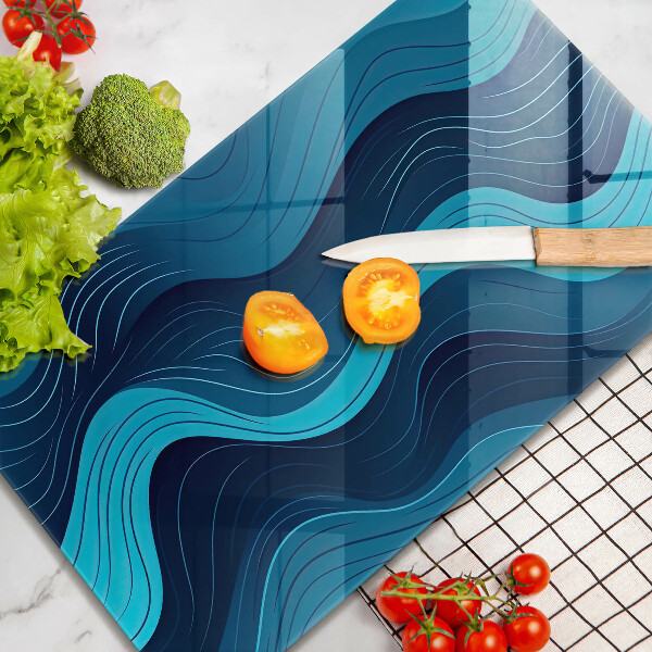 Chopping board Abstract waves