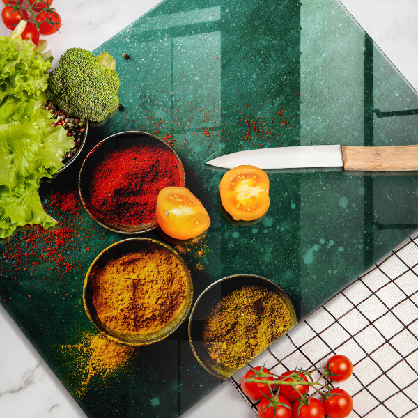 Kitchen chopping board Oriental spices