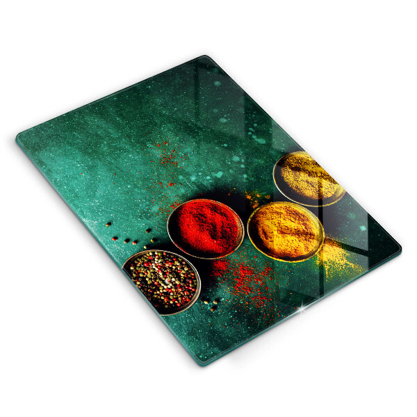 Kitchen chopping board Oriental spices