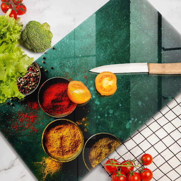 Kitchen chopping board Oriental spices
