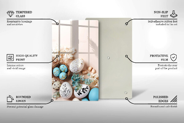 Kitchen chopping board Easter decorations