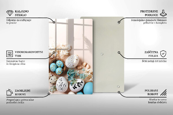 Kitchen chopping board Easter decorations