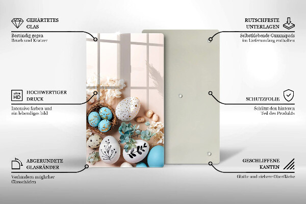 Kitchen chopping board Easter decorations