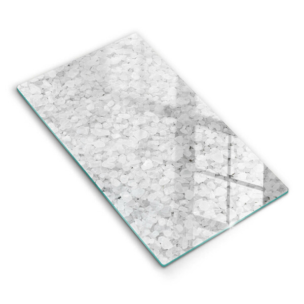 Kitchen chopping board Salt crystals