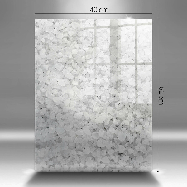 Kitchen chopping board Salt crystals