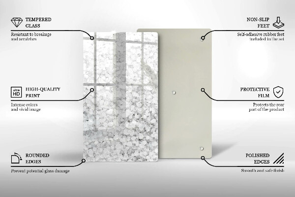 Kitchen chopping board Salt crystals