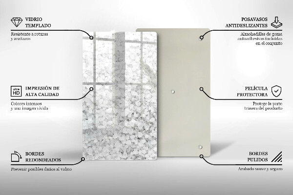 Kitchen chopping board Salt crystals