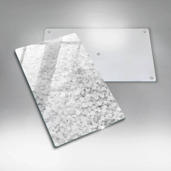 Kitchen chopping board Salt crystals