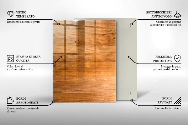 Kitchen chopping board Red white grille