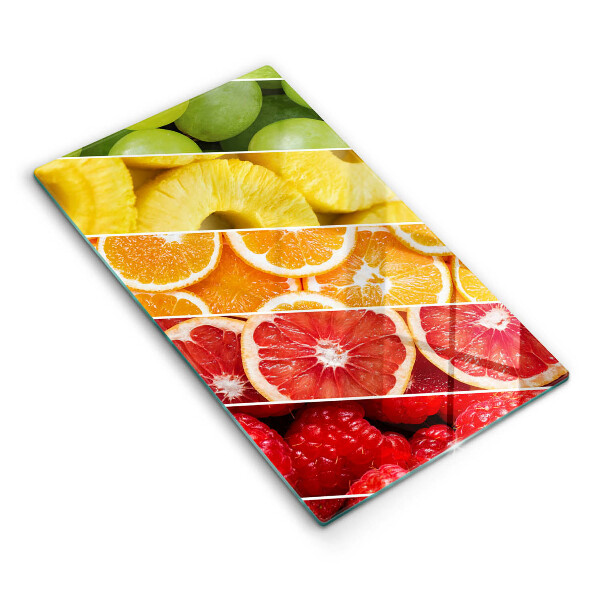 Kitchen chopping board Colorful fruits