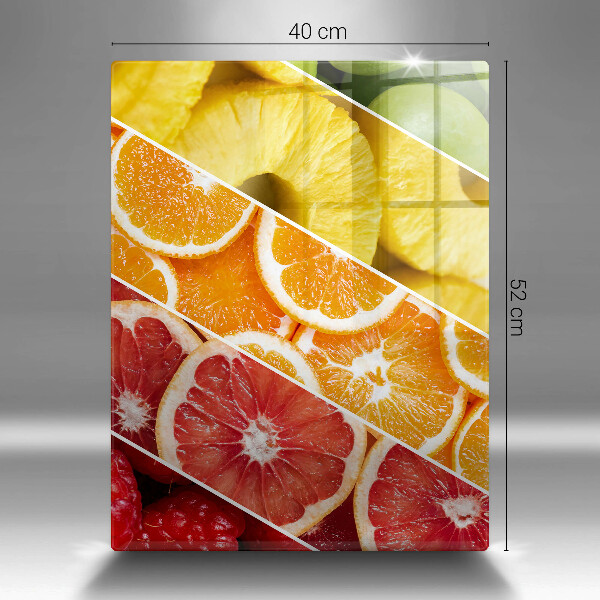 Kitchen chopping board Colorful fruits