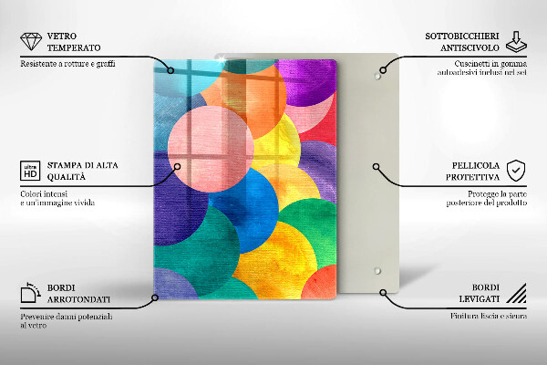 Kitchen chopping board Geometric lines
