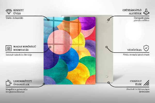 Kitchen chopping board Geometric lines
