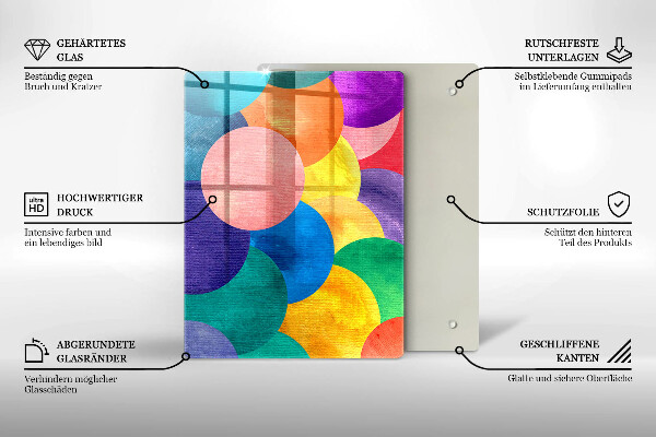 Kitchen chopping board Geometric lines