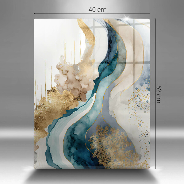 Kitchen chopping board Colorful marble